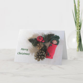 Weihnachten, Frieden, Freude: Schlafendes Feiertagskarte