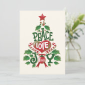 Weihnachten Frieden Liebe Freude (Stehend Vorderseite)