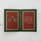 Weihnachten Frieden Liebe Freude Familie Foto Pers Karte (Innenseite)