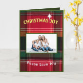 Weihnachten Frieden Liebe Freude Familie Foto Pers Karte (Gelbe Blume)