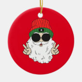 Weihnachten-Friedensdekoration 2023 Keramik Ornament (Vorne)