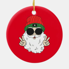 Weihnachten-Friedensdekoration 2023 Keramik Ornament