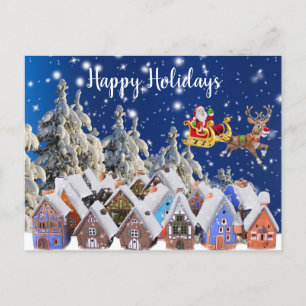 Weihnachten Frische Pasta machen Postkarte