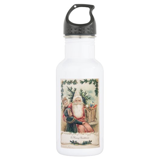 Weihnachten froh edelstahlflasche (Vorderseite)