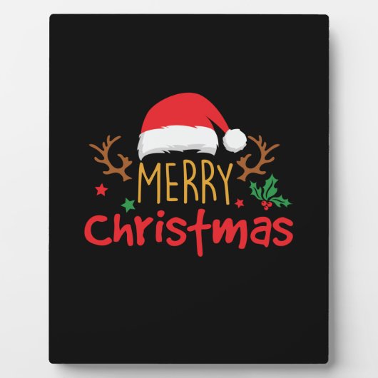 Weihnachten froh fotoplatte (Vorderseite)
