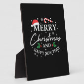 Weihnachten froh und glücklich Neues Jahr Fotoplatte (Seite)