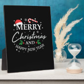 Weihnachten froh und glücklich Neues Jahr Fotoplatte (Seite)