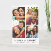 Weihnachten froh und hell 4 Foto Urlaub Karte (Vorderseite)
