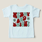 Weihnachten froh und hell Retro Groovy Festival (Design Vorderseite)