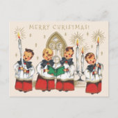 Weihnachten frohe Chöre singen Carolen CC1179 Postkarte (Vorderseite)