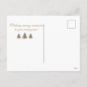 Weihnachten Frohe Erinnerungen Rustikale Schneeflo (Rückseite)