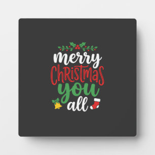 Weihnachten Frohe Euch Alle Feiertags-Typografie Fotoplatte