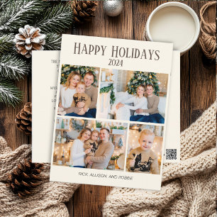 Weihnachten Frohe Feiertage 4 Foto Collage Postkarte