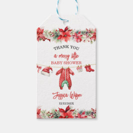 Weihnachten Frohe kleine Baby Dusche Geschlecht ne Geschenkanhänger