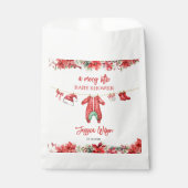 Weihnachten Frohe kleine Baby Dusche Geschlecht ne Geschenktütchen (Vorderseite)