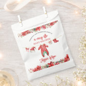 Weihnachten Frohe kleine Baby Dusche Geschlecht ne Geschenktütchen (Ausgeschnitten)