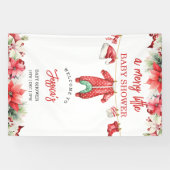 Weihnachten Frohe kleine Babydusche Begrüßungszeic Banner (Horizontal)