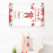 Weihnachten Frohe kleine Babydusche Begrüßungszeic Banner (InSitu)