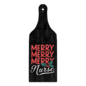 Weihnachten frohe Krankenschwester Pflege Geschenk Schneidebrett (Vorderseite)