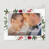 Weihnachten frohe und Verheiratete Weihnachtspostk (Vorderseite)