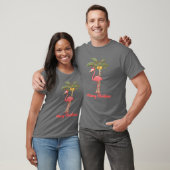 Weihnachten Frohe Weihnachten Flamingo Junge T-Shirt (Unisex)