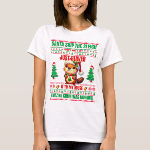 Weihnachten frohe Weihnachten für ein Geschenk Bib T-Shirt