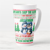 Weihnachten frohe Weihnachten für ein Geschenk Pin Milchtasse (Rechte Ecke)