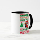 Weihnachten frohe Weihnachten für ein Geschenk Pin Tasse (VorderseiteRechts)