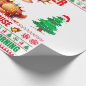 Weihnachten frohe Weihnachten für ein Geschenk Ren Geschenkpapier (Ecke)
