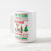Weihnachten frohe Weihnachten für ein Geschenk Ren Kaffeetasse (Vorderseite Links)