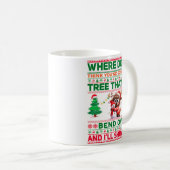 Weihnachten frohe Weihnachten für ein Geschenk Ren Kaffeetasse (VorderseiteRechts)