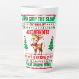 Weihnachten frohe Weihnachten für ein Geschenk Ren Milchtasse