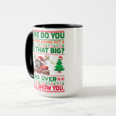 Weihnachten frohe Weihnachten für ein Geschenk Ren Tasse (Vorderseite Links)