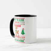 Weihnachten frohe Weihnachten für ein Geschenk Ren Tasse (Vorderseite Links)