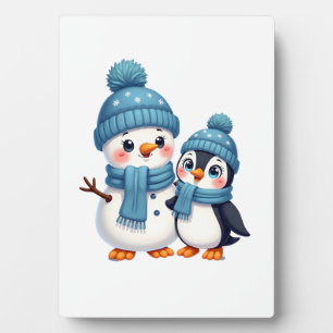 Weihnachten Frohe Weihnachten Für Geschenk Pinguin Fotoplatte