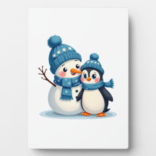 Weihnachten Frohe Weihnachten Für Geschenk Pinguin Fotoplatte