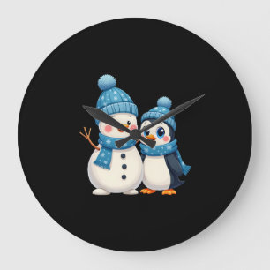 Weihnachten Frohe Weihnachten Für Geschenk Pinguin Große Wanduhr