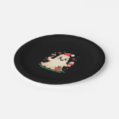 Weihnachten frohe Weihnachten für Geschenk Weihnac Pappteller (Schrägansicht)