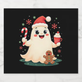 Weihnachten frohe Weihnachten für Geschenk Weihnac Schaumweinetikett (Einzelnes Label)