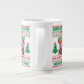 Weihnachten frohe Weihnachten für Geschenkpinguine Jumbo-Tasse (Rückseite)