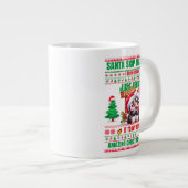 Weihnachten frohe Weihnachten für Geschenkpinguine Jumbo-Tasse (Vorderseite Rechts)