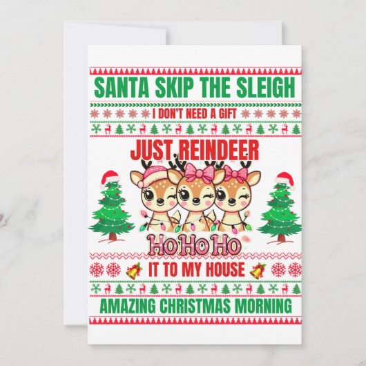 Weihnachten frohe Weihnachten für Geschenkrebs Einladung (Vorderseite)