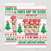 Weihnachten frohe Weihnachten für Geschenkrebs Einladung (Vorne/Hinten)