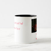 Weihnachten, frohe Weihnachten, ist es Weihnachten Zweifarbige Tasse (Mittel)