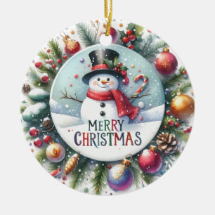 Weihnachten frohe Weihnachten Keramik Ornament