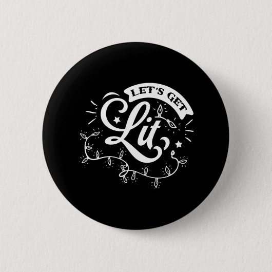 Weihnachten frohe Weihnachten - Lasst uns Lit Clas Button (Vorderseite)