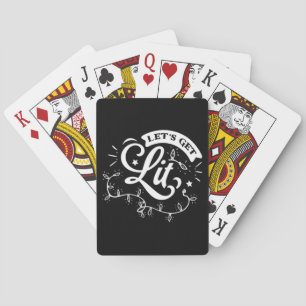 Weihnachten frohe Weihnachten - Lasst uns Lit Clas Spielkarten