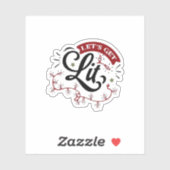 Weihnachten frohe Weihnachten - Lasst uns sehen Aufkleber (Blatt)