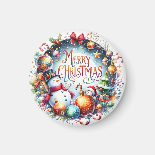 Weihnachten frohe Weihnachten Magnet (Vorne)