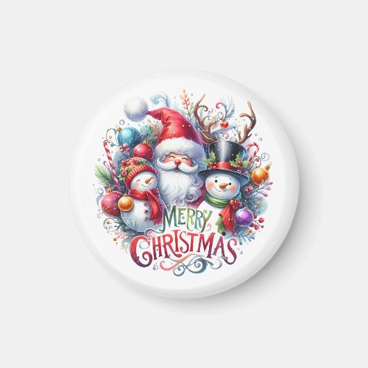 Weihnachten frohe Weihnachten Magnet (Vorne)